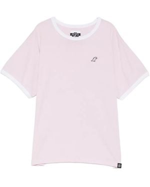 SPORT b. by agnès b. Logo-Embroidered T-Shirt - Pink
