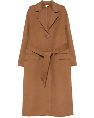 Aspesi Belted Wool Coat - Brown