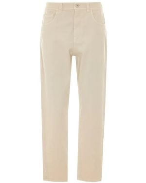 Brunello Cucinelli Monili-Chain Embellished Jeans - Natural