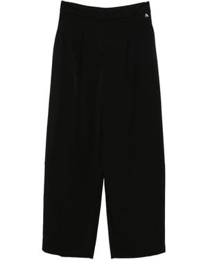Twinset Logo-Plaque Pants - Black