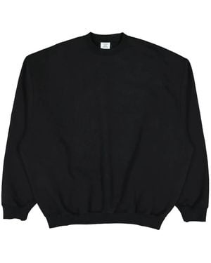 Vetements Felpa Con Logo Ricamato - Nero
