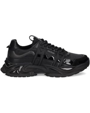 Guess Belluno Panelled Trainers - Black
