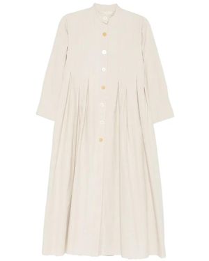 A Tentative Atelier Abrigo Marga Plisado - Blanco