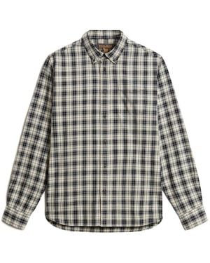 Woolrich Checked Pure Cotton Shirt - Grey