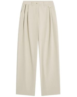 Maison Kitsuné Pleated-Pocket Trousers - White
