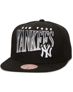 Mitchell & Ness New York Yankees Line Work Cap - Black