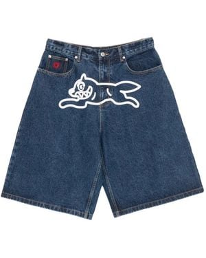 ICECREAM Pantalones Vaqueros Cortos Running Dog - Azul
