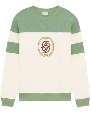 Drole de Monsieur Logo-Embroidered Sweatshirt - Green
