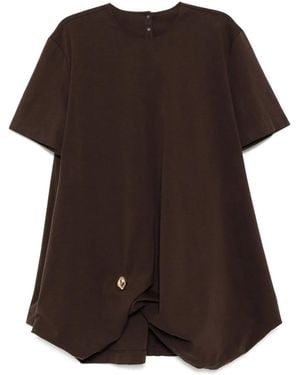 JNBY Drawstring-Hem Dress - Brown