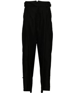 Yohji Yamamoto Silk Trousers - Black