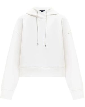 Sportmax Long-Sleeve Hoodie - White