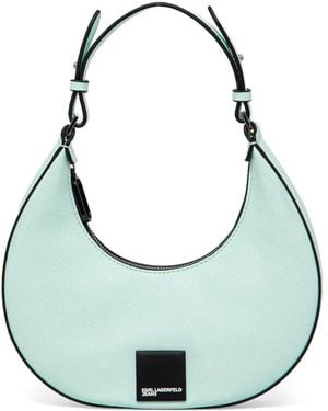 Karl Lagerfeld Schoudertas Met Logopatch - Groen