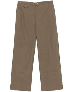 Calvin Klein Gemma Zipped-Cuff Pants - Brown