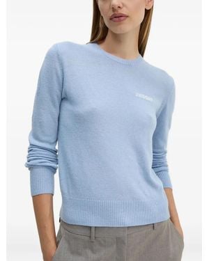 Day Birger et Mikkelsen Pull À Logo En Intarsia - Bleu
