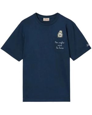 MC2 Saint Barth Austin Embroidered T-Shirt - Blue