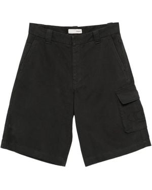 CIARAN Cotton Cargo Shorts - Black
