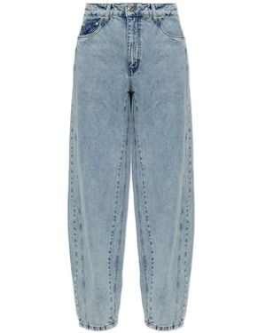 Gestuz Gzmawi Acid-Wash Tapered Jeans - Blue