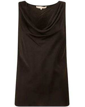 Silk95five Top Tivoli Sin Mangas Con Cuello Desbocado - Negro