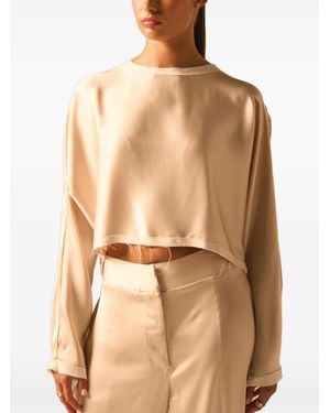 JBQ Raw-Cut Cropped Top - Natur