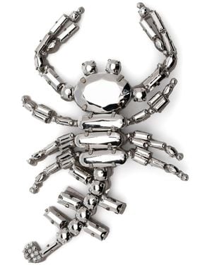 Essentiel Antwerp Scorpion-Motif Brooch - White