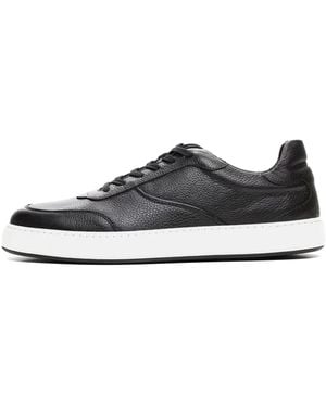 Poche Paris Grained-leather sneakers - Weiß