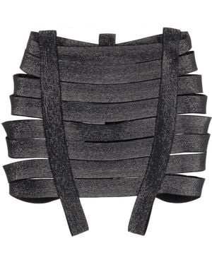 Maticevski Bandeau Harness Mini Skirt - Black