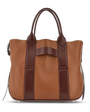 Hogan H-Bag Leren Shopper - Bruin