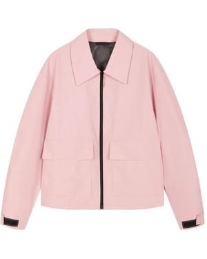 CROQUIS Relaxed-Fit Zip-Up Jacket - Pink