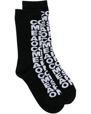 Comme des Garçons Socken Mit Logo - Schwarz