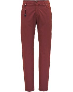 Marco Pescarolo Charm Attachment Straight-Leg Trousers - Red