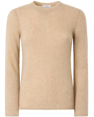 Boglioli Pullover Mit Meliertem Effekt - Natur