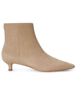 Ralph Lauren Francesca Pointed-Toe Ankle Boots - Natural