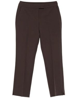 Imperial Pressed-Crease Side-Slit Pants - White