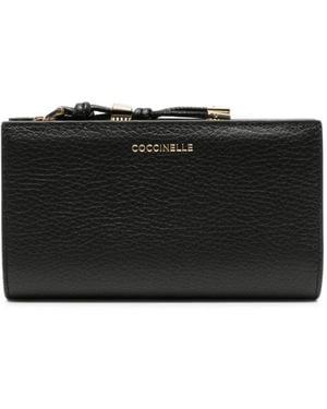 Coccinelle Grained Leather Wallet - Black