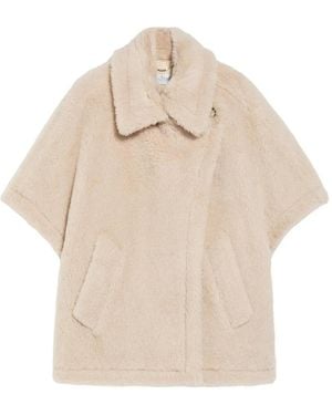 Max Mara Teddy Short-Sleeve Jacket - Natural