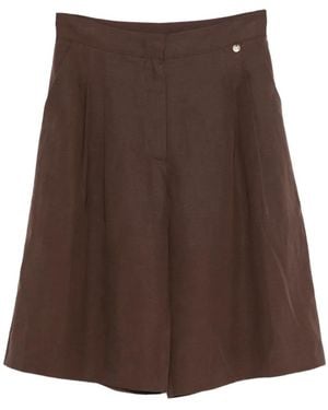 Liu Jo Short À Design Plissé - Brown