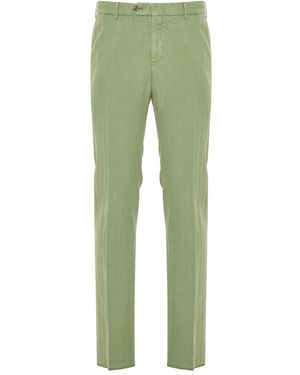 PT Torino Pressed-Crease Trousers - Green