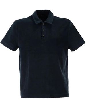 A.P.C. Julian Cotton Terry Polo Shirt - Blue