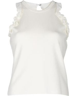 Cinq À Sept Martha Ruffle-Trim Top - White
