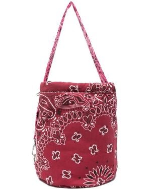 Call it By Your Name Bolso De Hombro Con Estampado De Bandana - Rojo