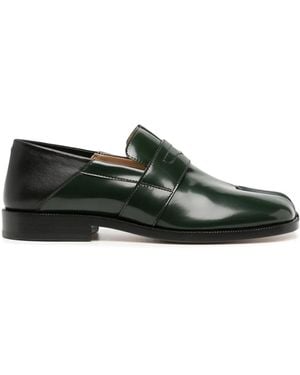 Maison Margiela Tabi レザーローファー - グリーン