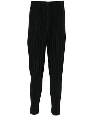 Homme Plissé Issey Miyake Pleated Trousers - Black