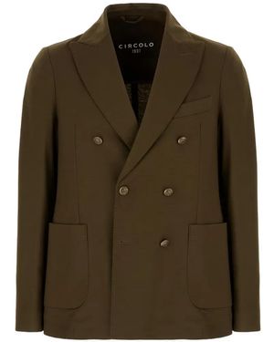 Circolo 1901 Double-Breasted Blazer - Brown