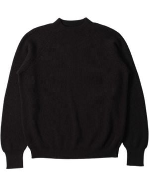 Margaret Howell Ribbed Crew-Neck Jumper - Black