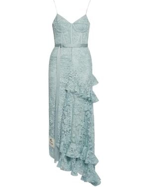 Erdem Floral Guipure Lace Midi Dress - Blue
