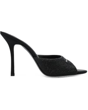 Alexander Wang Cher Crystal-Embellished Sandals - Black