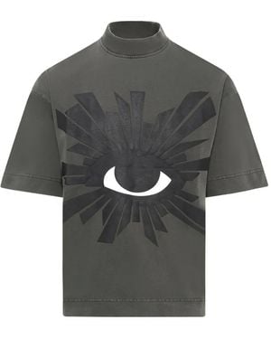House of Errors All-Seeing Graphic-Print T-Shirt - Grey