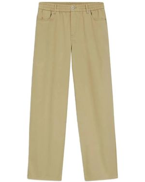 HUGO Elasticated-Waist Five-Pocket Trousers - White