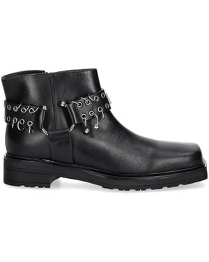 Patrizia Pepe Eyelet Boots - Black