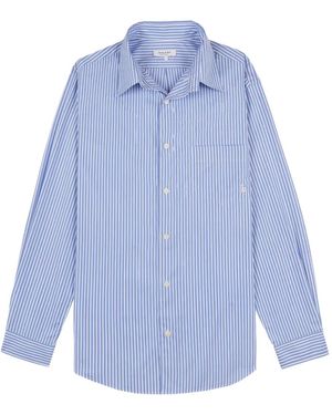 Sporty & Rich Src Striped Pocket Shirt - Blue